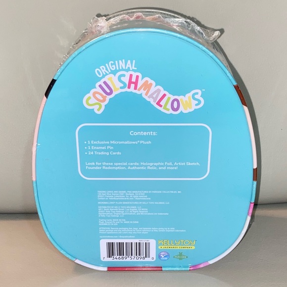 Squishmallows Official Kellytoy Collector’s Tin with Micromallow Exclusive Pin - Picture 4 of 4